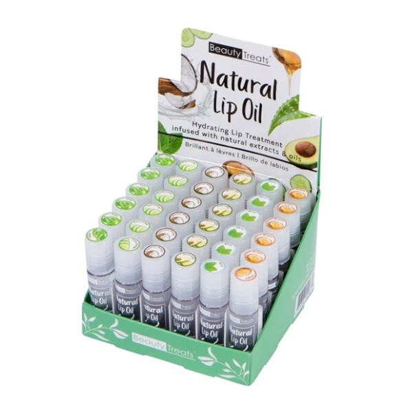 Beauty Treats Natural Lip Oil*Infused with Natural Extracts & Oils*Choose Flavor - Picture 1 of 1